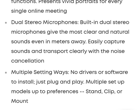 New in box Aukey webcam - Picture 4 of 8